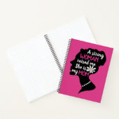 Inspirerend Sterke Vrouw Roze Moederdag Notitieboek (Binnen)