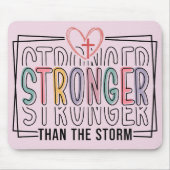 Inspirerend Sterker Dan De Storm Muismat (Voorkant)