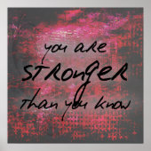 Inspirerend Sterkte Citaat Poster (Voorkant)