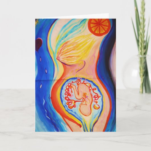 Inspirerend steun voor bevalling nieuw iets kaart (Voorkant)