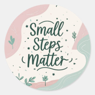 Inspirerend Sticker Roll - Kleine stappen Materie