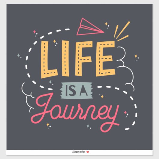 Inspirerend Sticker van reisofferte. (Vel)