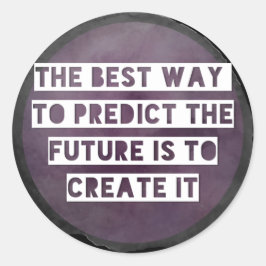 Inspirerend stickers Creëer Future-Round