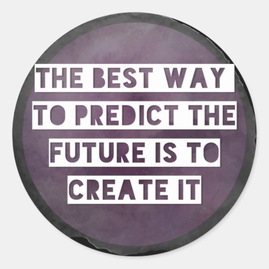Inspirerend stickers Creëer Future-Round (Voorkant)