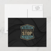 Inspirerend - Stop met drogen Briefkaart (Voorkant / Achterkant)