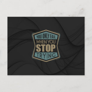 Inspirerend - Stop met drogen Briefkaart