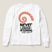 Inspirerend "Stop nooit met dromen" Motivatie (Achterkant)