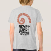 Inspirerend "Stop nooit met dromen" Motivatie Tri-Blend Shirt (Achterkant)