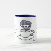 Inspirerend storm in een teacup mok (Midden)