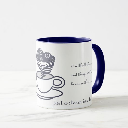 Inspirerend storm in een teacup mok (Voorkant rechts)