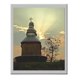 Inspirerend stralen foto afdruk