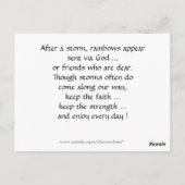 Inspirerend Strand Regenboog Briefkaart door SRF (Achterkant)