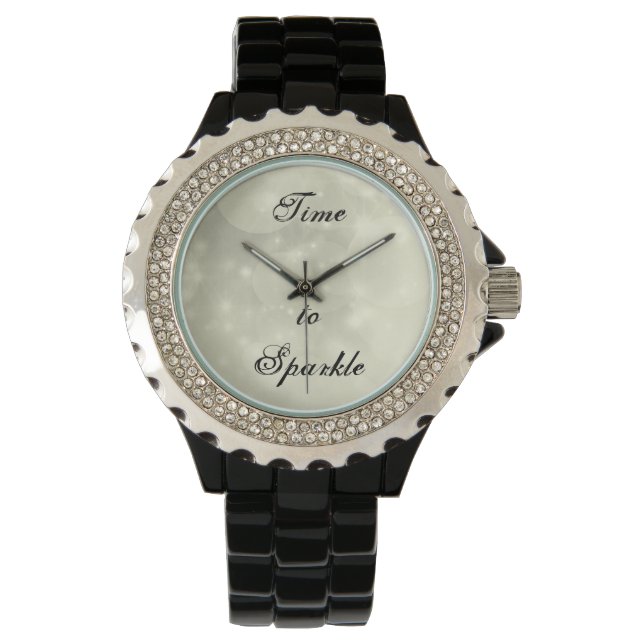 Inspirerend strass dames horloge (Voorkant)
