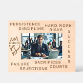 Inspirerend succes en falen Iceberg Art Gegraveerde Lijstjes