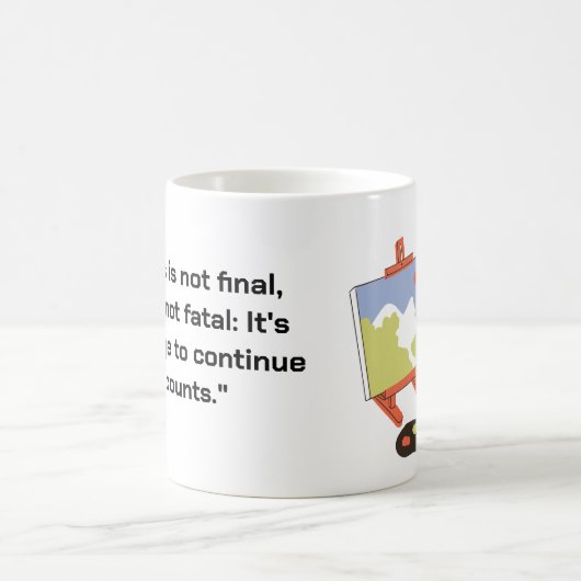 Inspirerend succes quote Coffee Mok (Center)