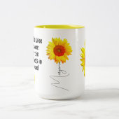 Inspirerend Sunflower Coffee Mok (enkele quotes) (Center)