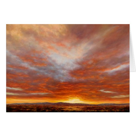 Inspirerend Sunrise Notecards (Voorkant Horizontaal)