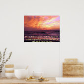 Inspirerend Sunset Emerson Poster (Keuken)