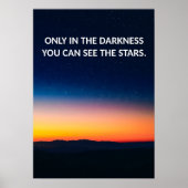 Inspirerend Sunset Quote Poster (Voorkant)