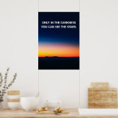 Inspirerend Sunset Quote Poster (Keuken)