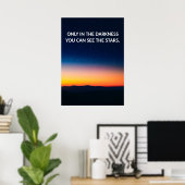 Inspirerend Sunset Quote Poster (Thuiskantoor)