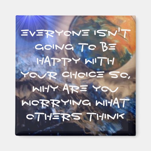 Inspirerend SUPERNOVA VIRTUE GALAXY Quotes Magneet (Voorkant)