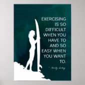 Inspirerend surfer Girl Poster (Voorkant)