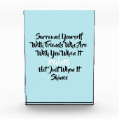 Inspirerend Surround Yourself Quote Photo Block Fotoblokken (Voorkant)