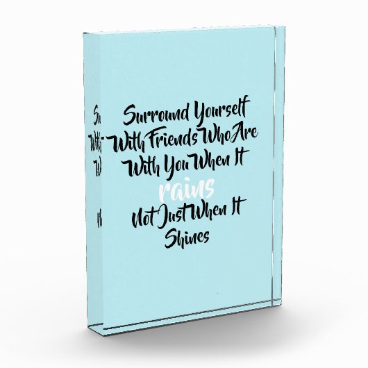 Inspirerend Surround Yourself Quote Photo Block Fotoblokken (Links)