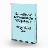 Inspirerend Surround Yourself Quote Photo Block Fotoblokken (Rechts)