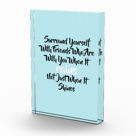 Inspirerend Surround Yourself Quote Photo Block Fotoblokken (Rechts)