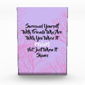 Inspirerend Surround Yourself Quote Photo Block Fotoblokken (Voorkant)