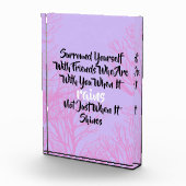 Inspirerend Surround Yourself Quote Photo Block Fotoblokken (Rechts)