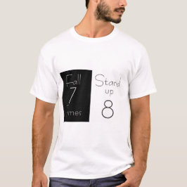 Inspirerend T-shirt "Herfst 7 keer, sta op 8
