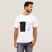 Inspirerend T-shirt "Herfst 7 keer, sta op 8 (Voorkant volledig)