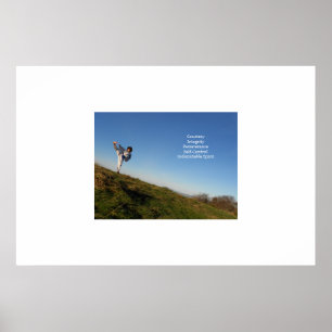 Inspirerend taekwondo-poster voor kinderen poster