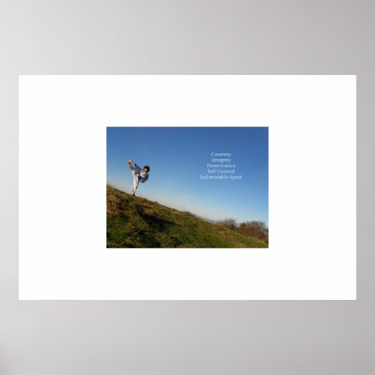 Inspirerend taekwondo-poster voor kinderen poster (Voorkant)