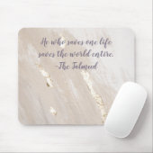 Inspirerend Talmud Quote Gold Accent Mousepad Muismat (Met muis)