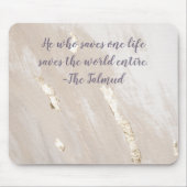 Inspirerend Talmud Quote Gold Accent Mousepad Muismat (Voorkant)