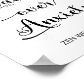 Inspirerend tandheelkundige kalm Quote Typografie Poster (Hoek)