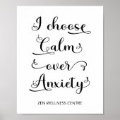 Inspirerend tandheelkundige kalm Quote Typografie Poster (Voorkant)