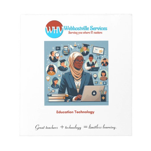 Inspirerend Teacher Technology Notitieblok (Voorkant)