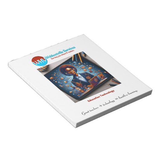 Inspirerend Teacher Technology Notitieblok (Schuin)