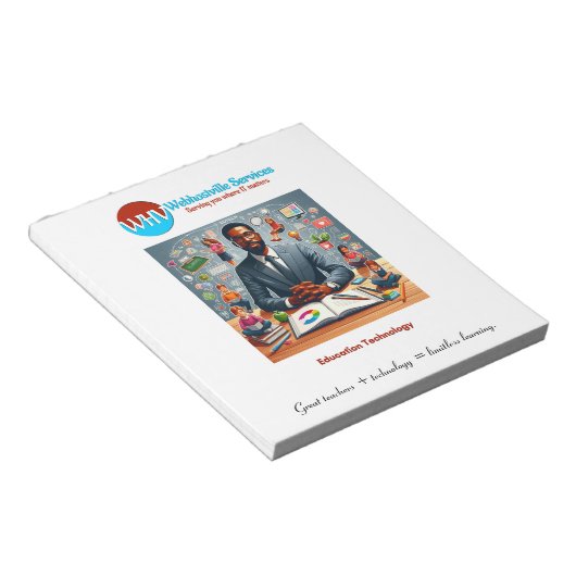 Inspirerend Teacher Technology Notitieblok (Schuin)