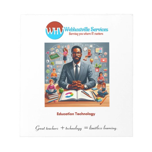 Inspirerend Teacher Technology Notitieblok (Voorkant)