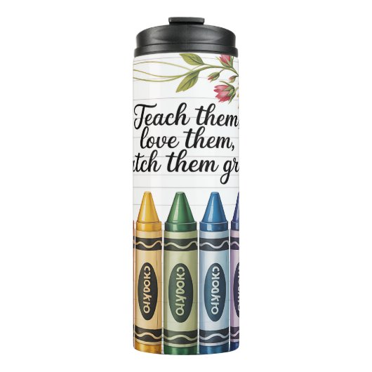 Inspirerend Teacher Tumbler Thermosbeker (Voorkant)