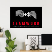 Inspirerend teamlid Motivatie Poster (Thuiskantoor)