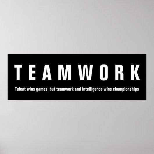 Inspirerend teamlid Motivatie Poster (Voorkant)