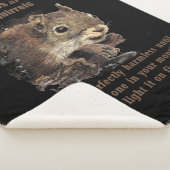 Inspirerend tegenstrijdige halve eekhoorn tegen ro sherpa deken (3/4)