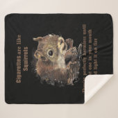 Inspirerend tegenstrijdige halve eekhoorn tegen ro sherpa deken (Voorkant (horizontaal))